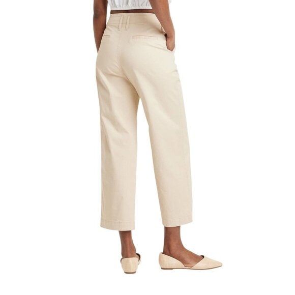 A New Day Women's 2/R Tan High-Rise Straight Stretch Ankle Chino Pants - Picture 2 of 12